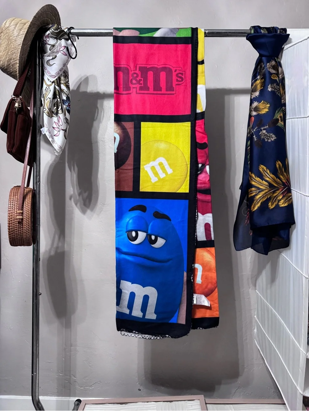 NWOT M&M'S Colorblock Character Throw Blanket - Bright M&M Panels